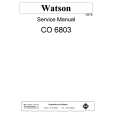 WATSON CO6803 Manual de Servicio