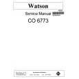 WATSON CO6773 Manual de Servicio