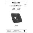 WATSON CD7506 Manual de Servicio